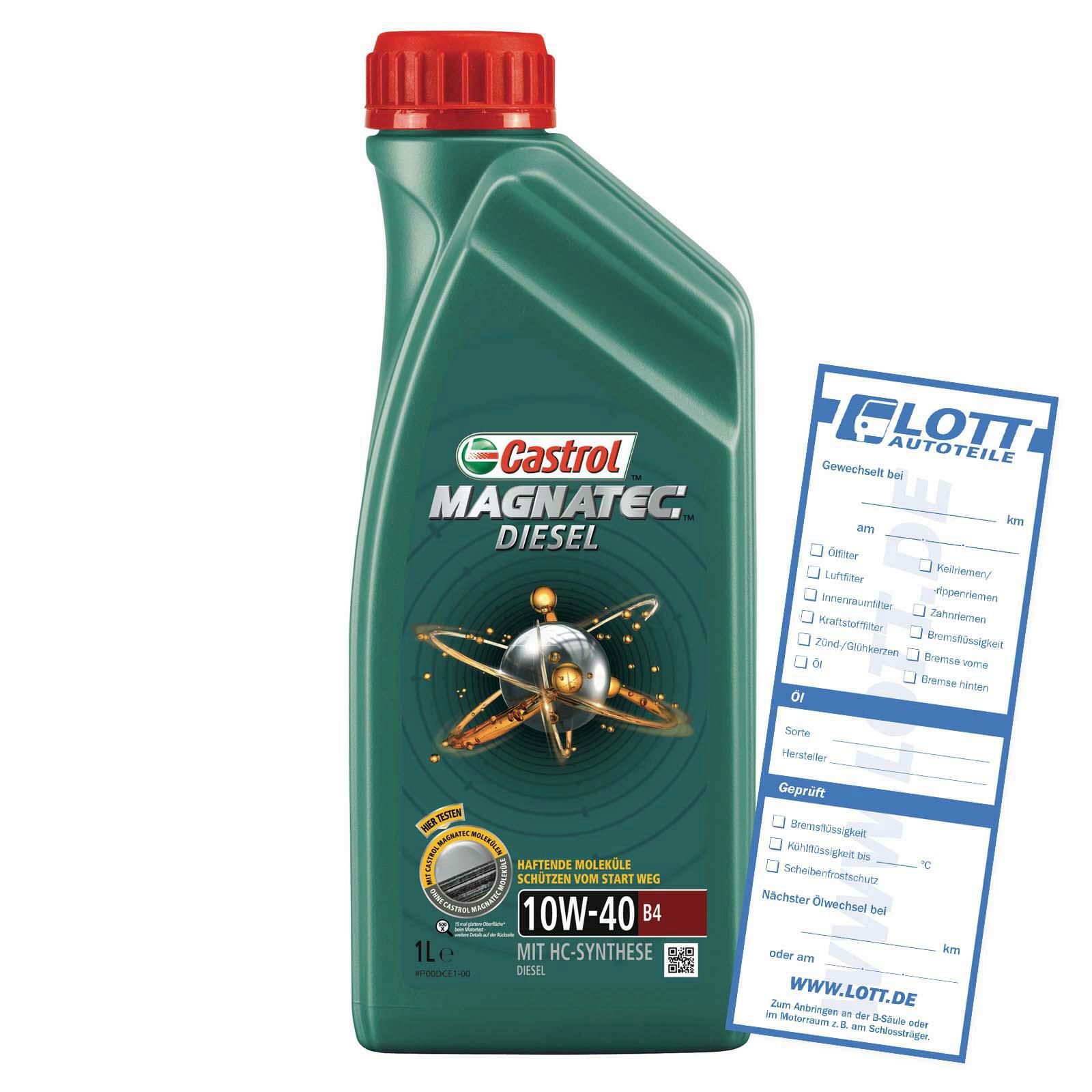 CASTROL Motoröl Magnatec Diesel B4 10W-40 1L