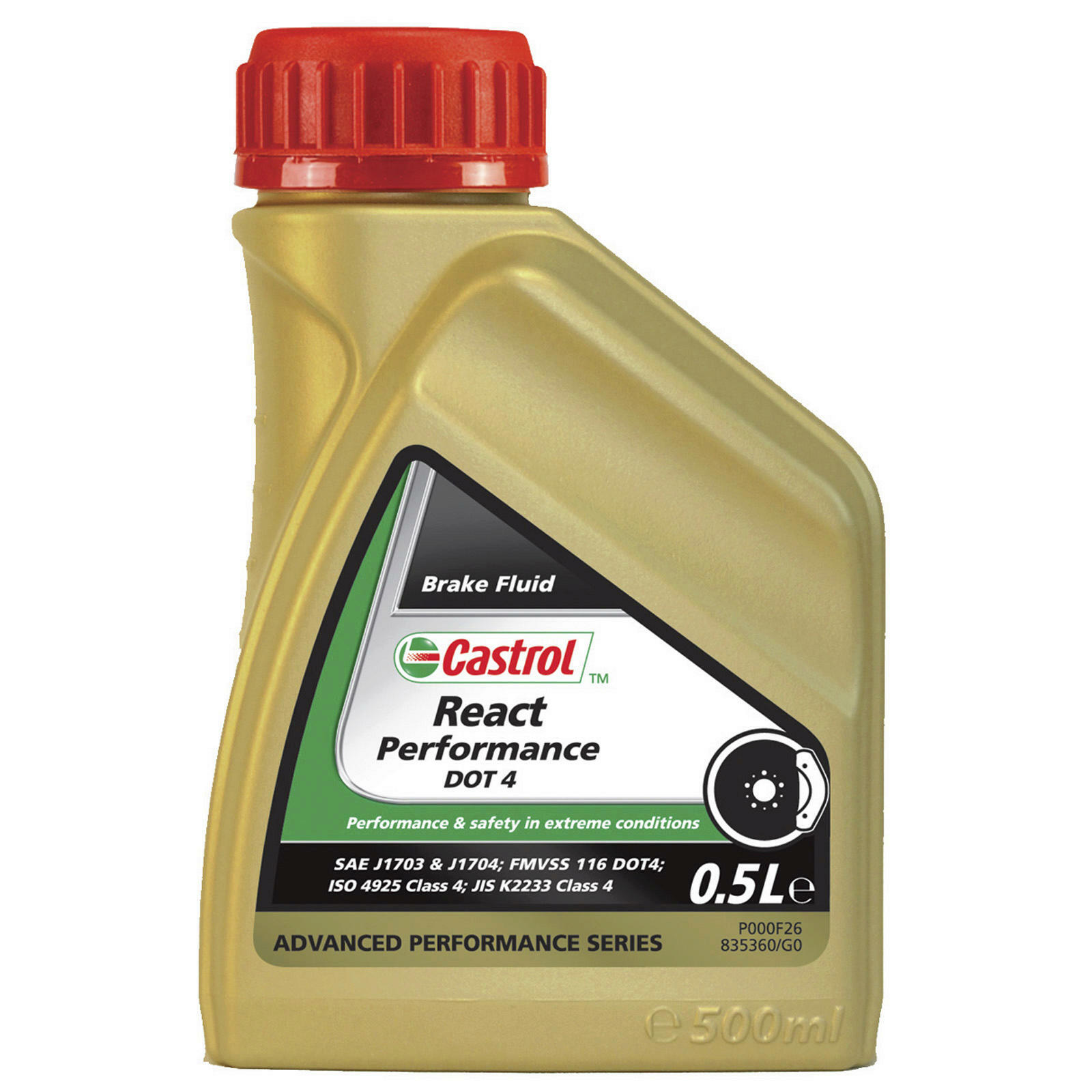 CASTROL Bremsflüssigkeit React Performance DOT 4 500ml