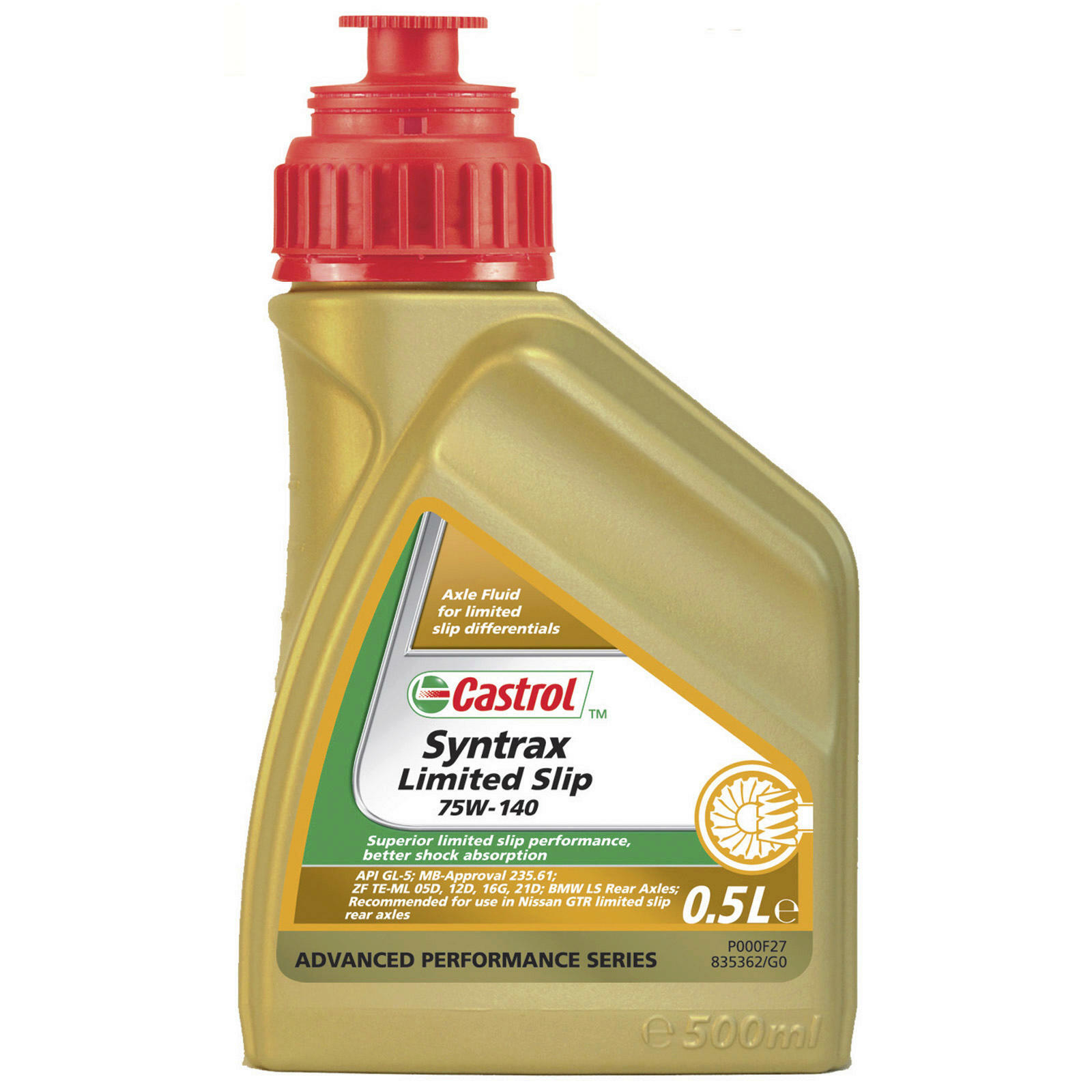 CASTROL Achsgetriebeöl SYNTRAX LIMITED SLIP 75W-140 500ml