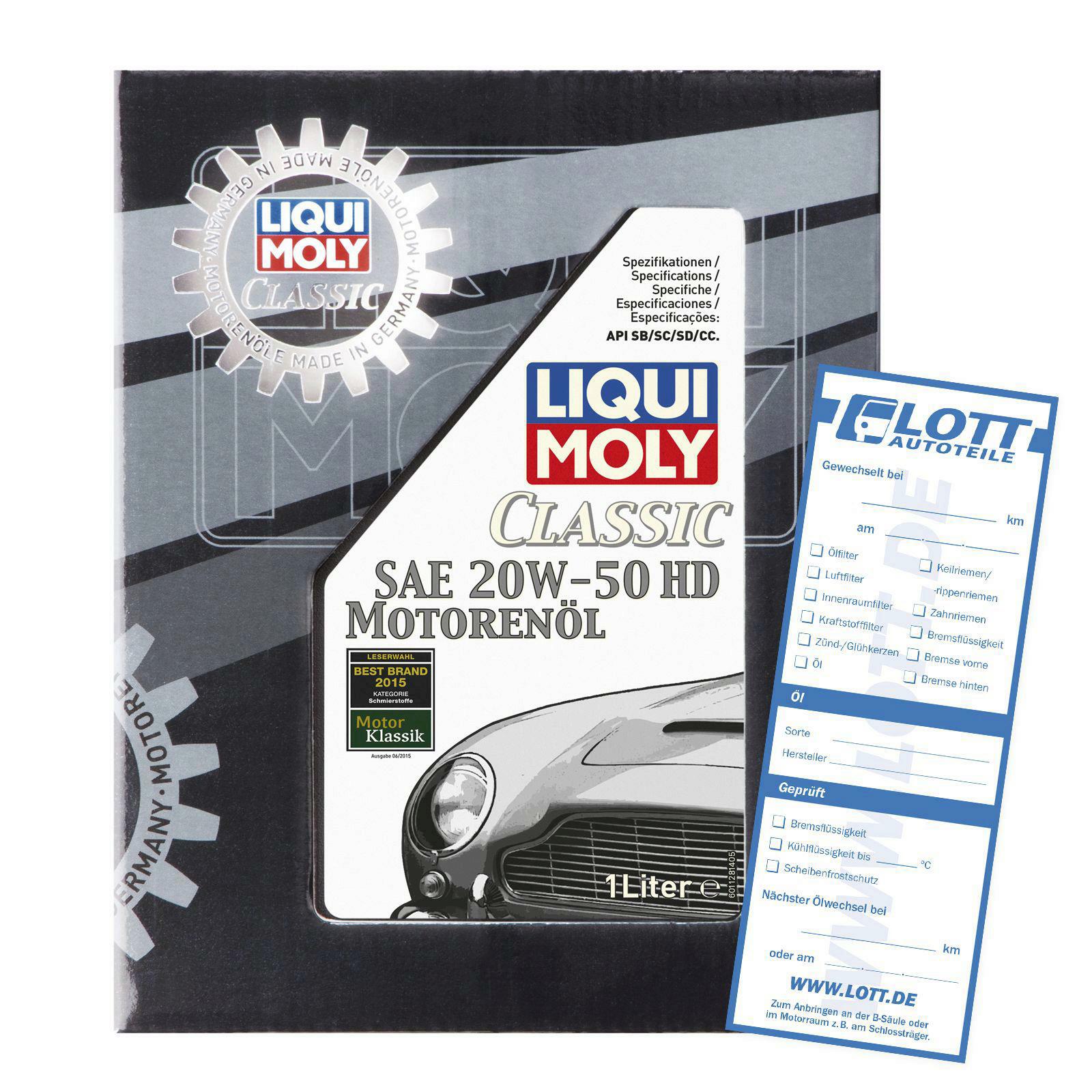 Liqui Moly Motoröl SAE20 W-50 1L