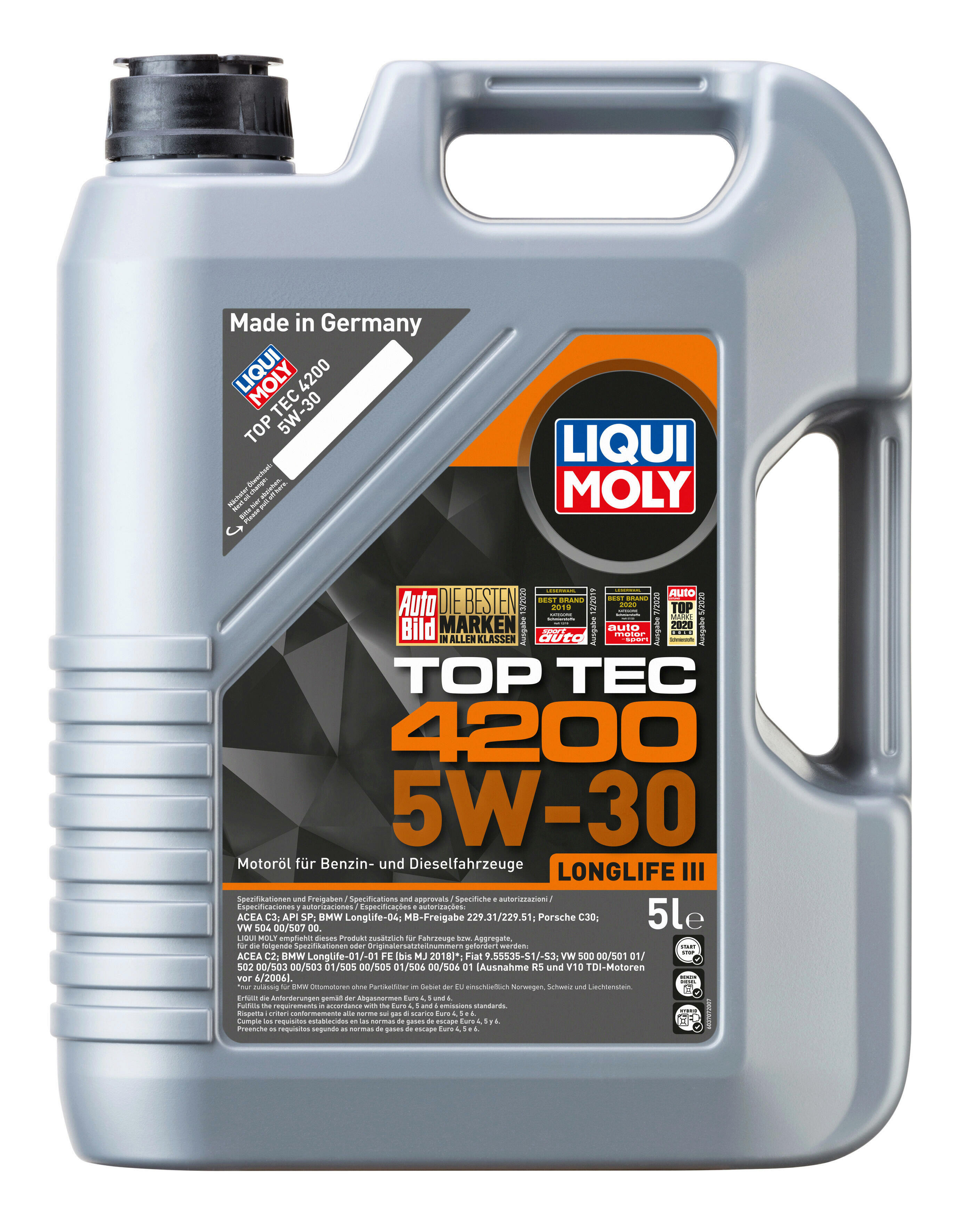 Ölwechsel Set 5L Liqui Moly Motoröl + Hengst Ölfilter + Ablassschraube