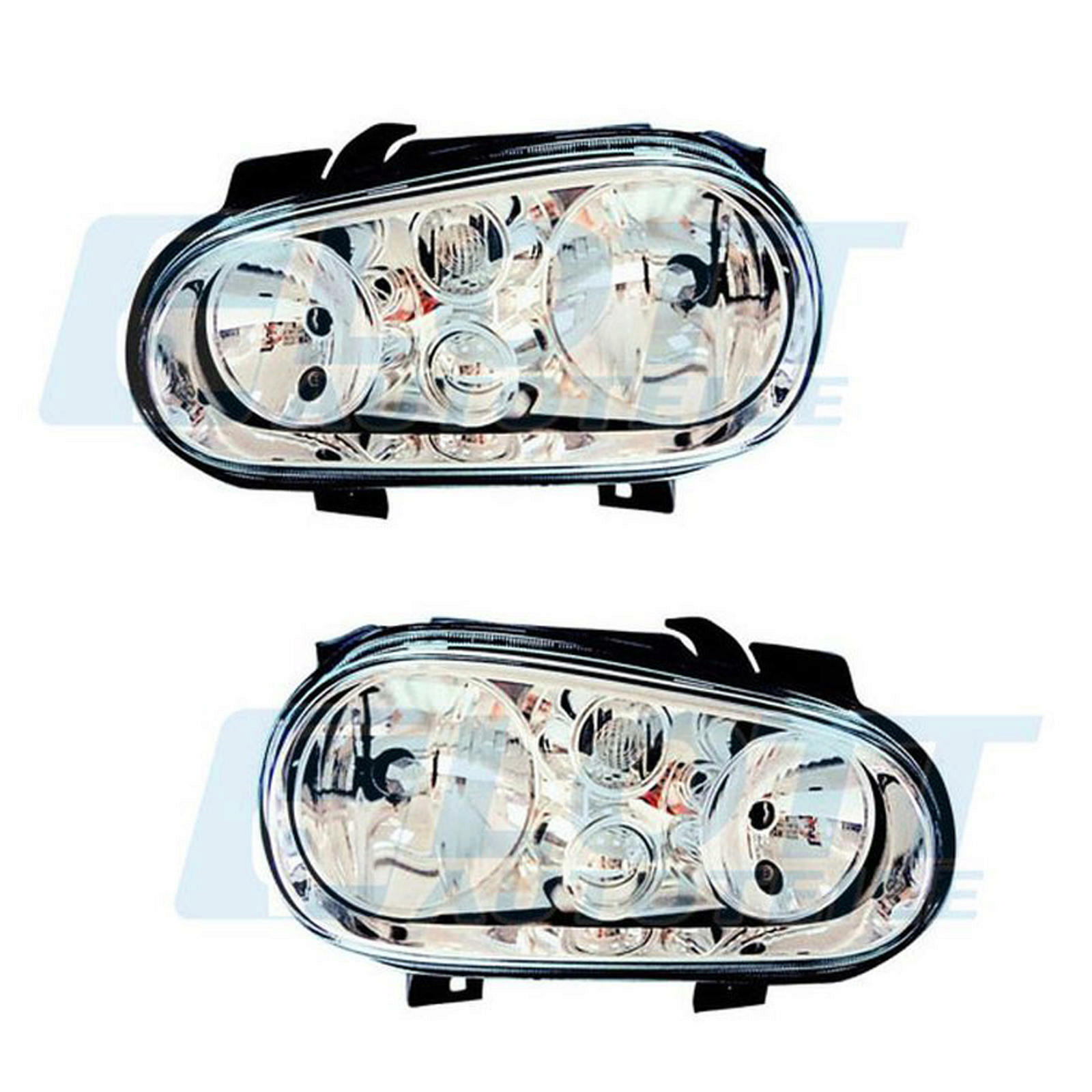 Scheinwerfer Halogen Set links rechts H7 H1 passend für VW Golf 4 1.4 1.6 1.9