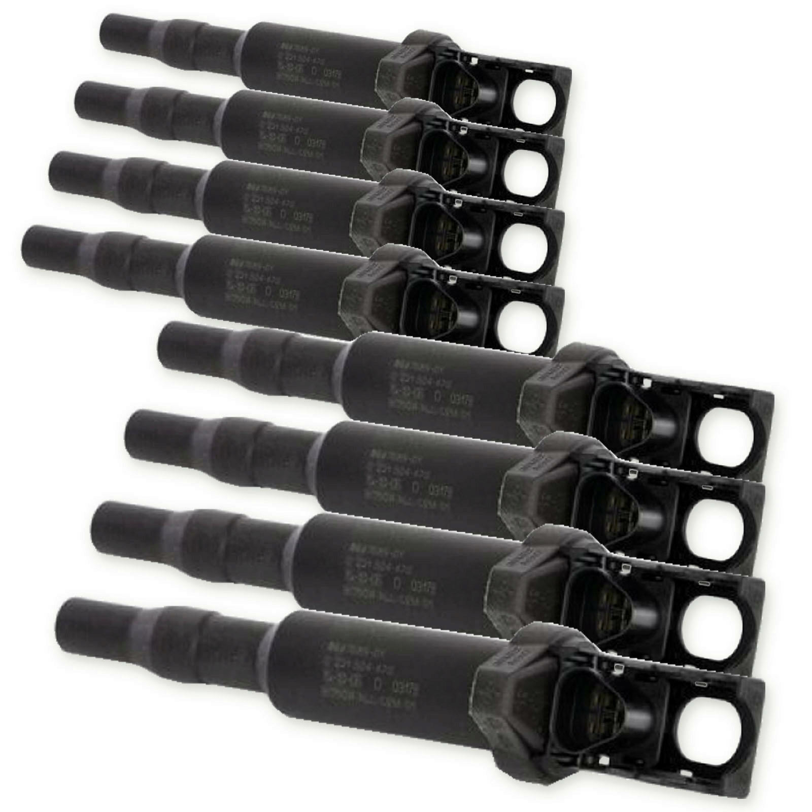 8x Original BOSCH Zündspule passend für BMW 550i 650i 750i X5 X6 M // 0 221 504 470