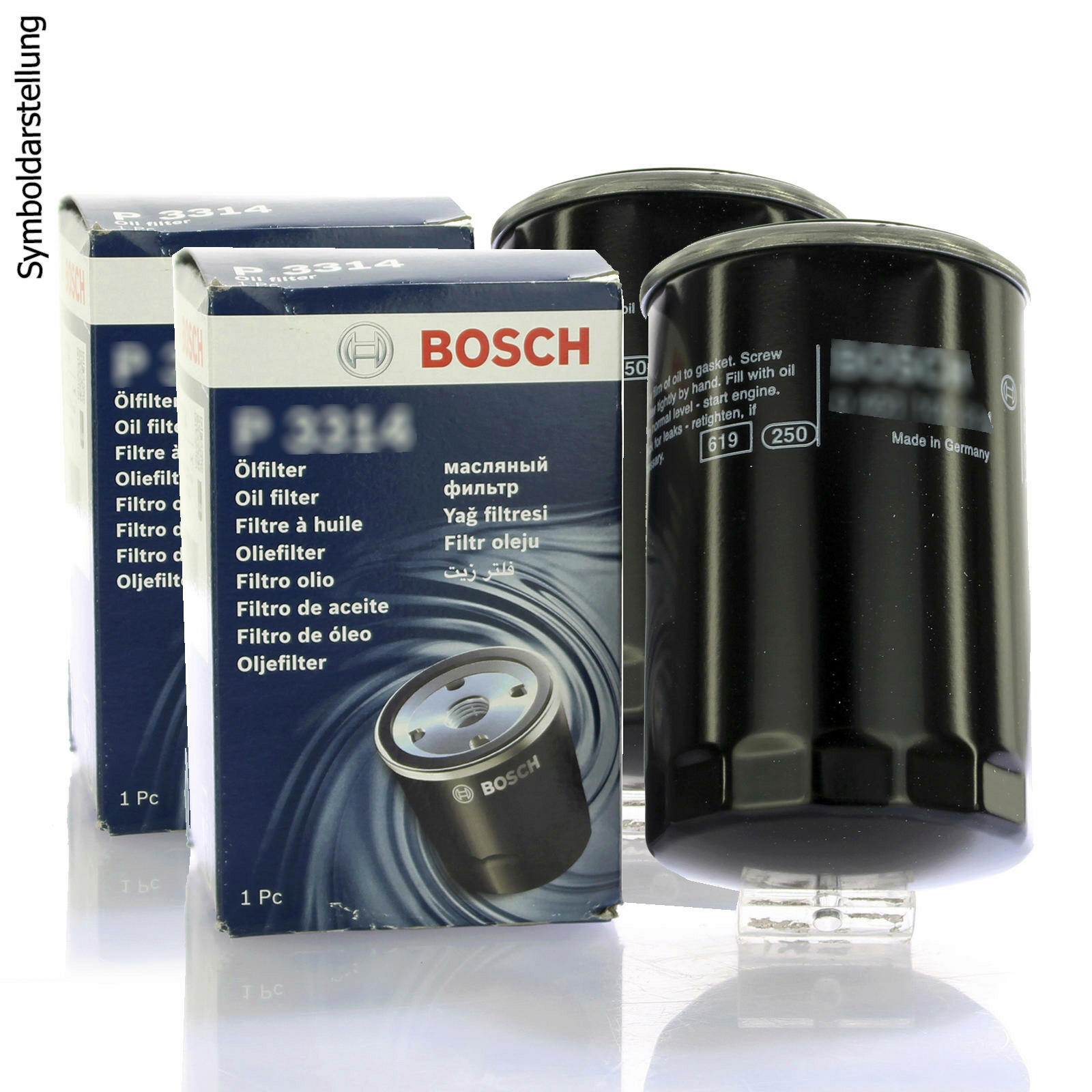 2x Original BOSCH Öfilter Oelfilter Oil Motorfilter P 3079 / 0 451 103 079