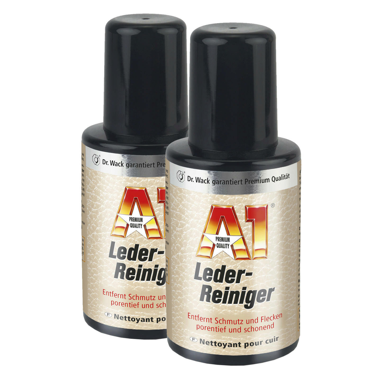 2x Dr. Wack A1 Lederreiniger 250 ML porentiefe Reinigung ideal passend für helles Leder