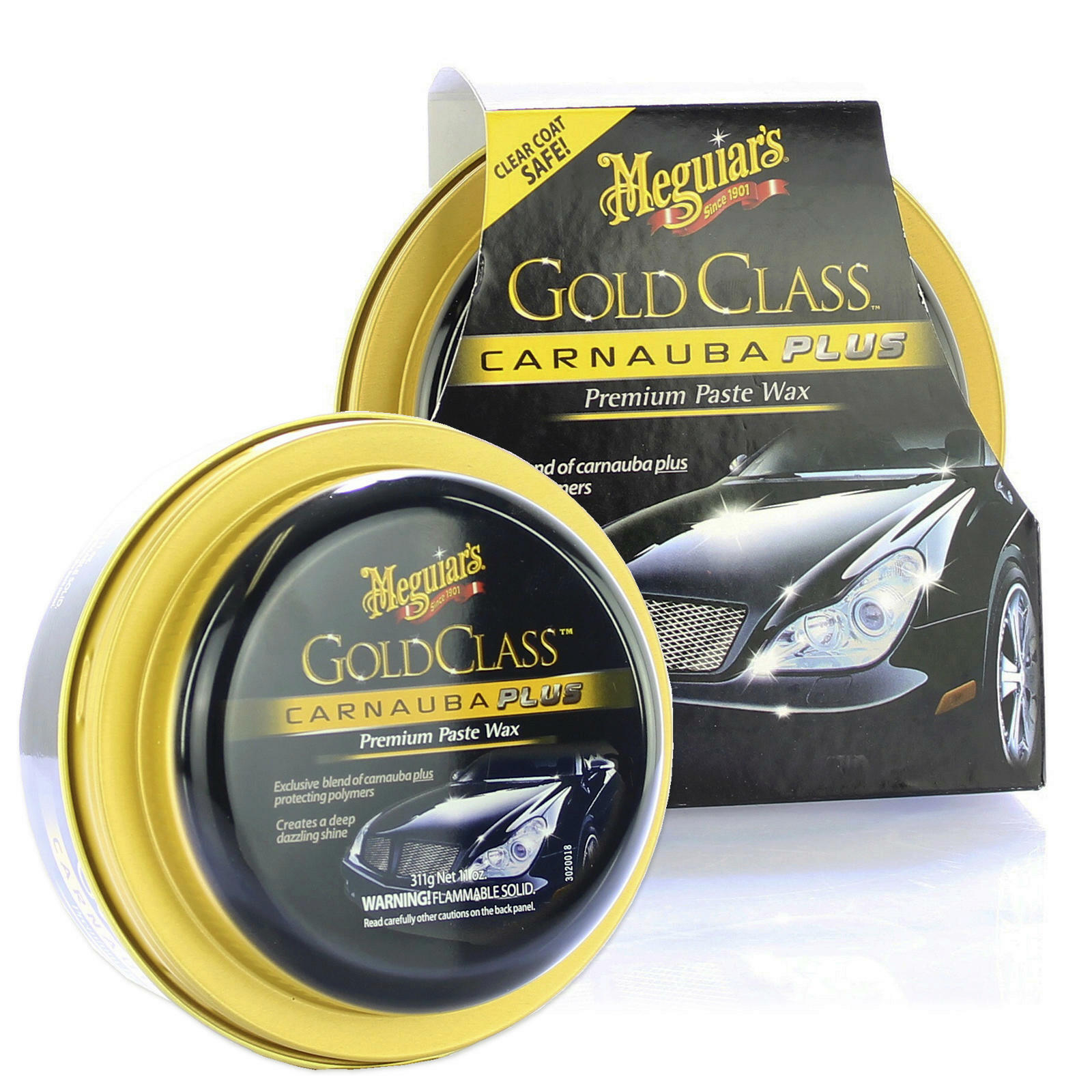 2x Meguiars Gold Class Carnauba Plus Premium Wax Paste 311g Autopflege G7014EU