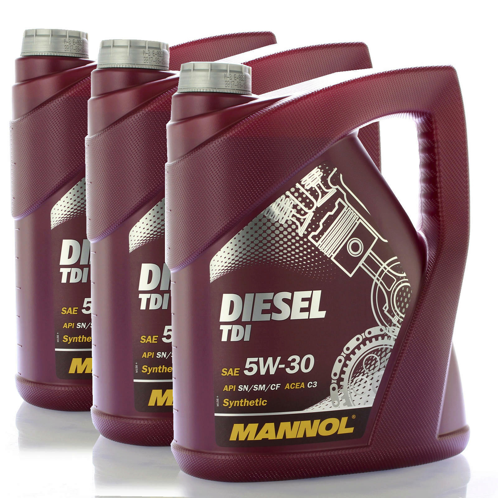 3x 5L MANNOL MN7909-5 Motoröl Diesel TDI 5W-30 Motorenöl passend für MERCEDES / VW / BMW