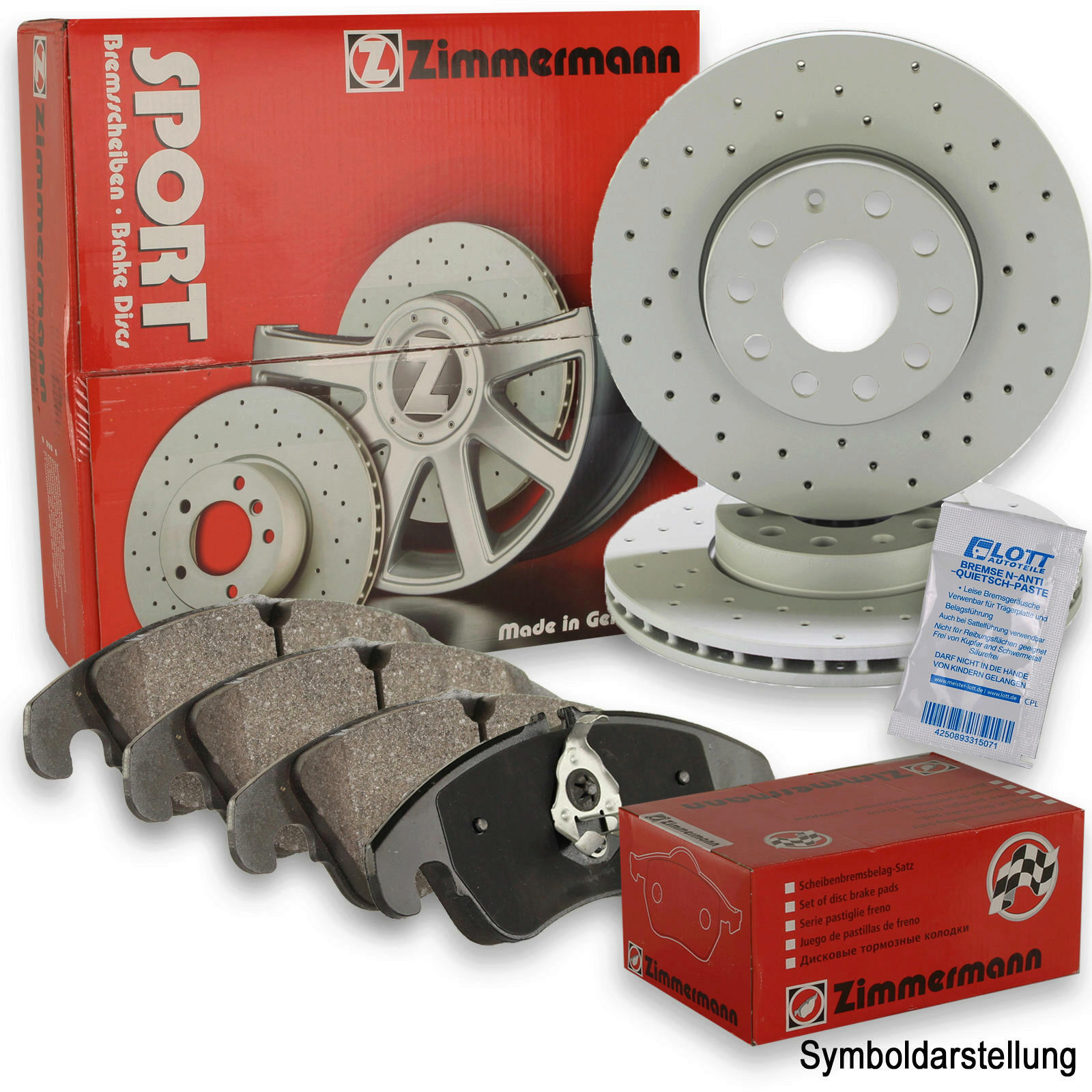 ATE Bremsen-Set 2 Bremsscheiben + Bremsbeläge Ø276 Einbau Vorne  Bremsscheiben-Set Scheibenbremsen passend für Skoda Octavia 3 5E5 VW Golf 7