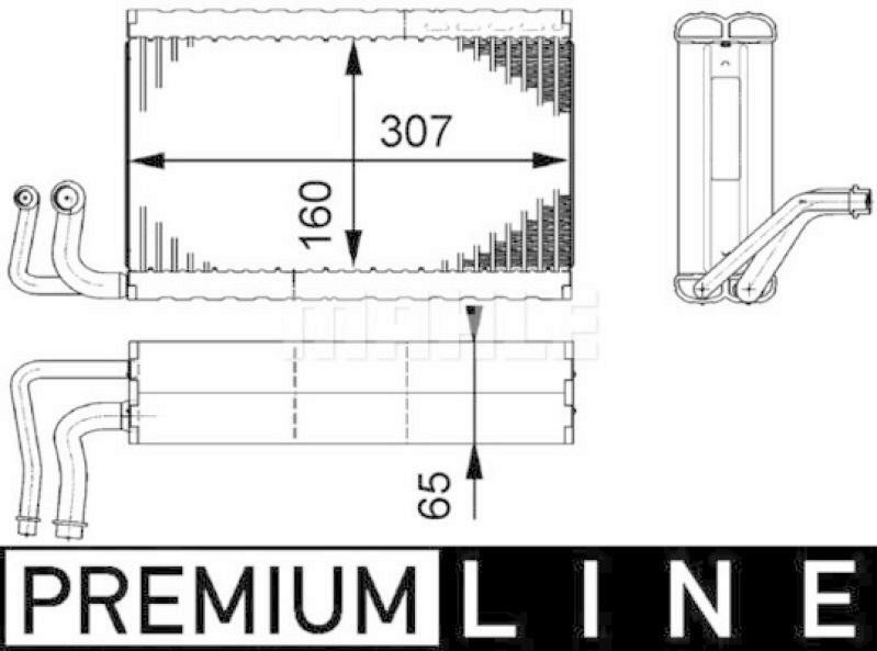 MAHLE Verdampfer, Klimaanlage PREMIUM LINE