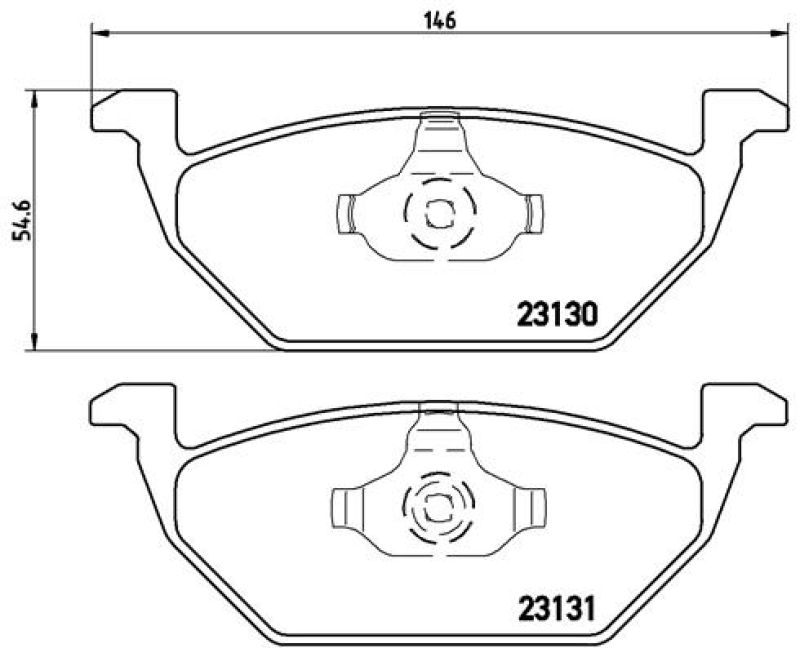 BREMBO Brake Pad Set, disc brake