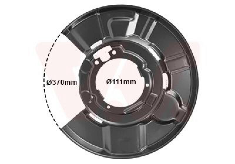 VAN WEZEL Splash Panel, brake disc