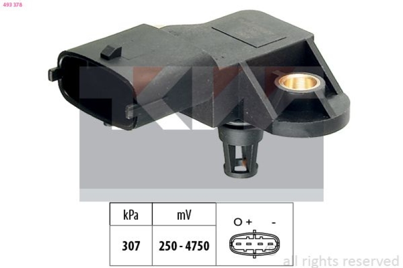 KW Luftdrucksensor, Höhenanpassung Made in Italy - OE Equivalent