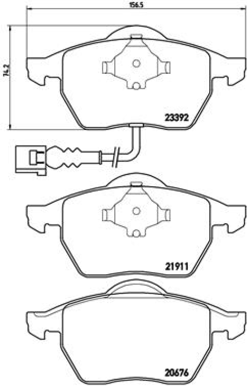 Brembo Sport Bremsscheiben Ø312mm + Beläge vorne passend für Audi TT VW Golf 4