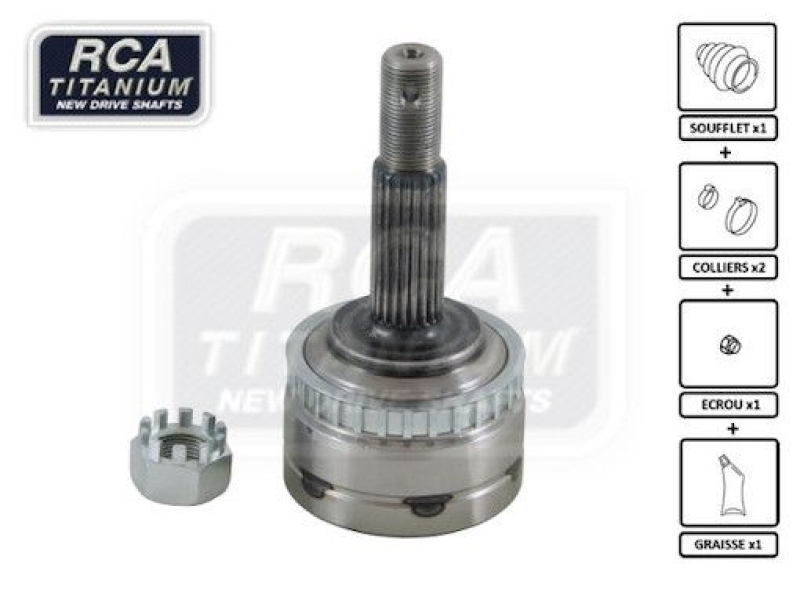 RCA FRANCE Joint Kit, drive shaft NEW CV JOINT