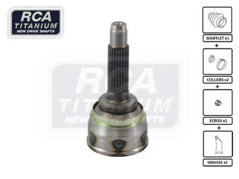 RCA FRANCE Joint Kit, drive shaft NEW CV JOINT