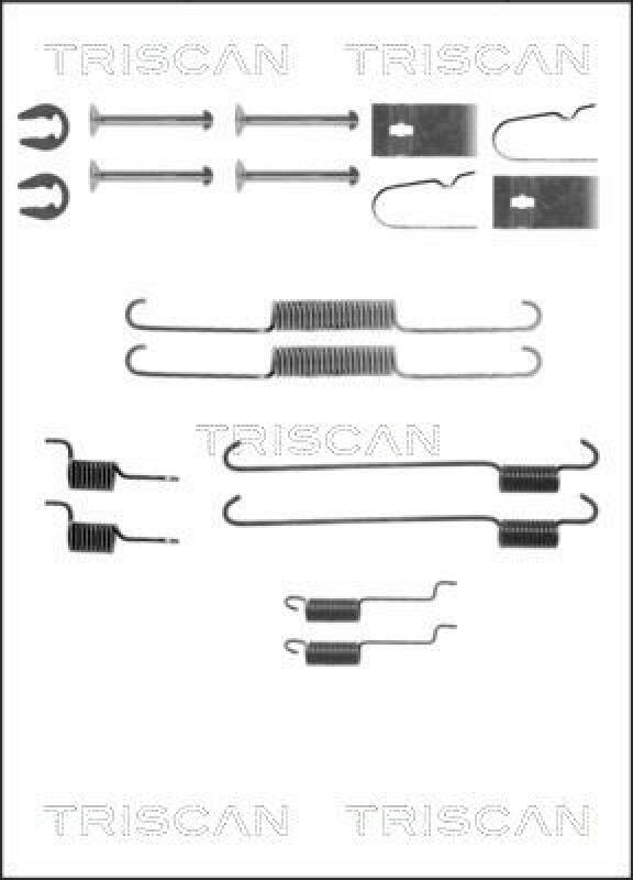 TRISCAN Accessory Kit, brake shoes