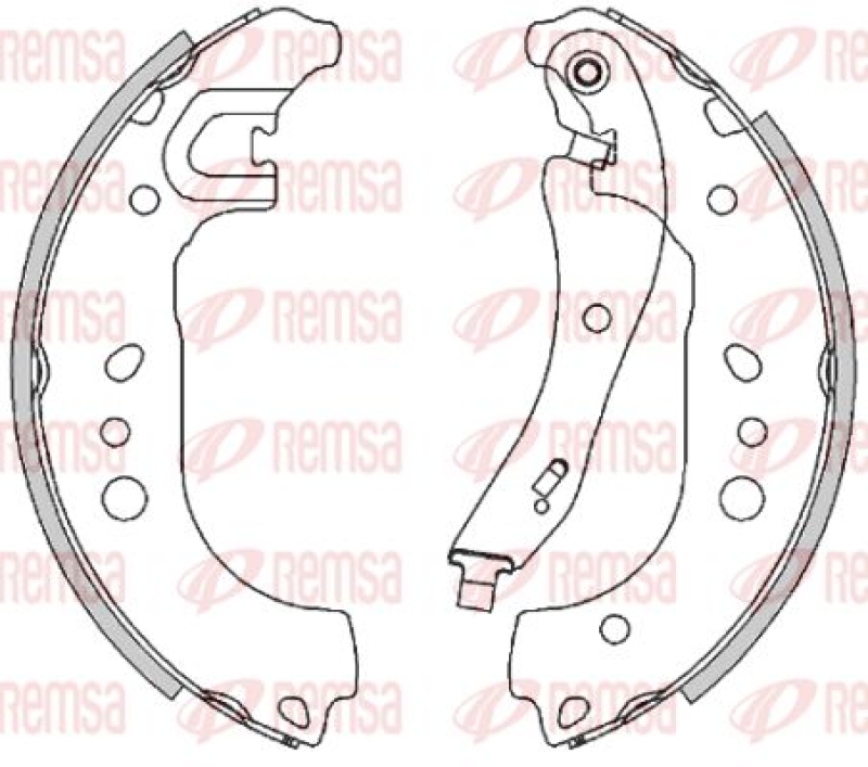 REMSA Brake Shoe Set