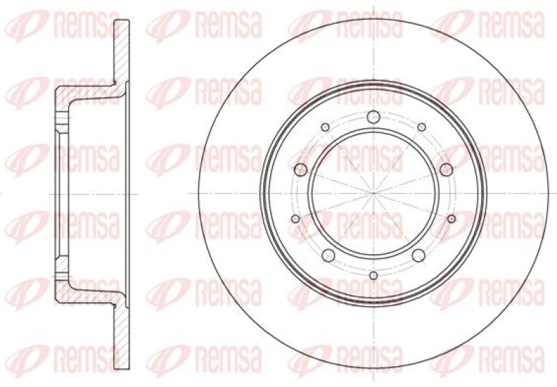 2x REMSA Brake Disc