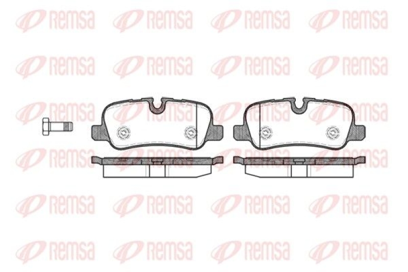 REMSA Brake Pad Set, disc brake