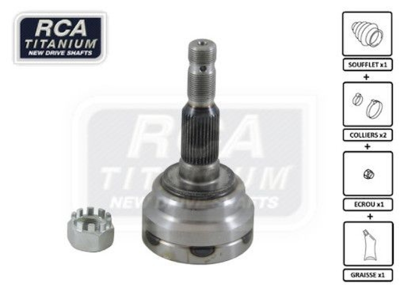 RCA FRANCE Joint Kit, drive shaft NEW CV JOINT