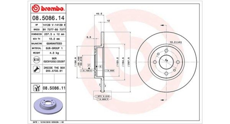 2x MAGNETI MARELLI Bremsscheibe