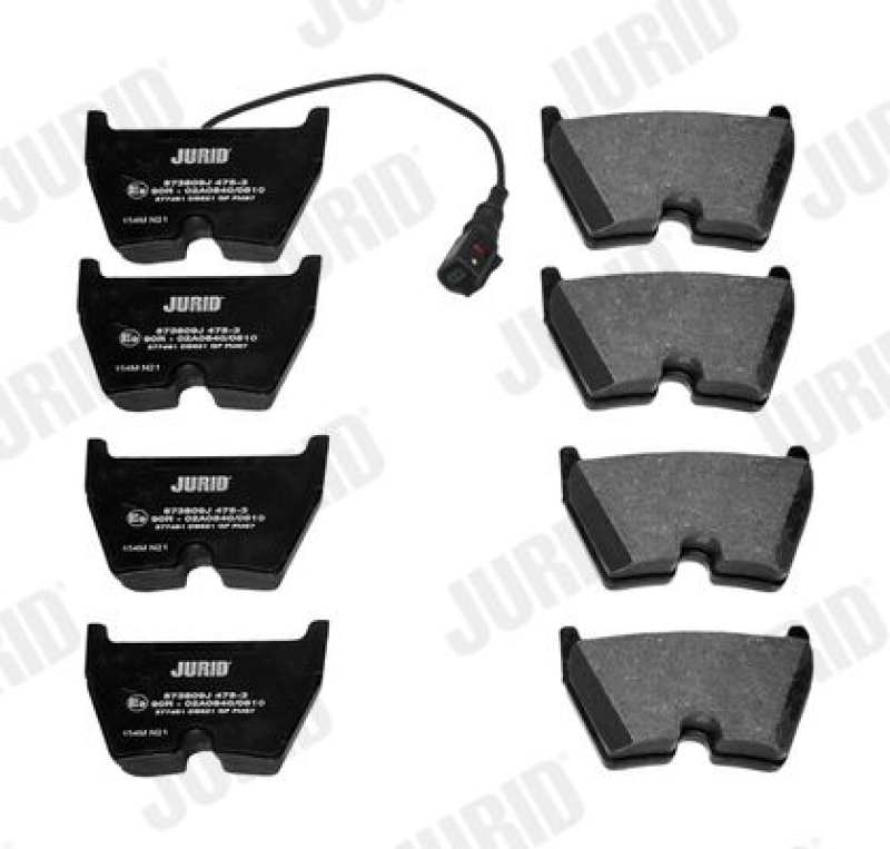 JURID Brake Pad Set, disc brake