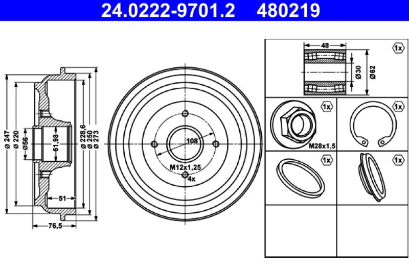 ATE Brake Drum