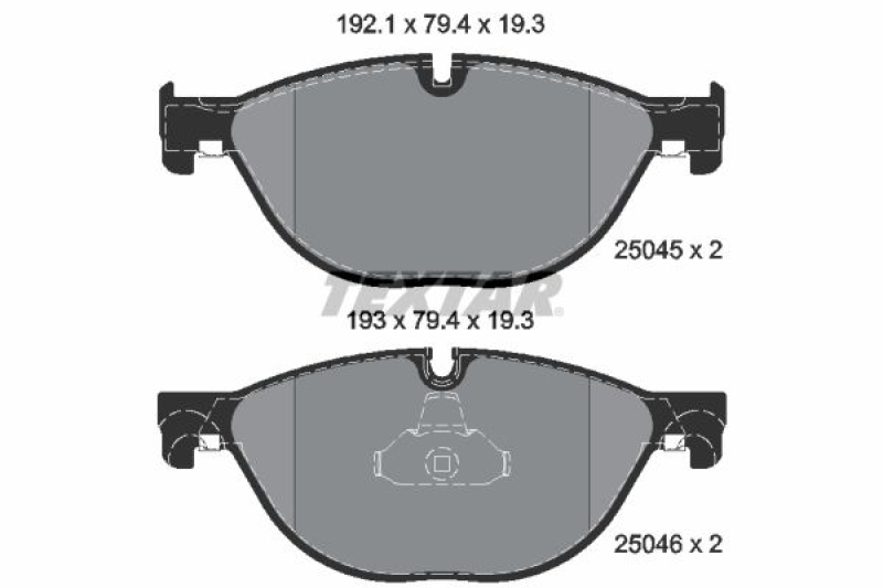 TEXTAR Brake Pad Set, disc brake Q+