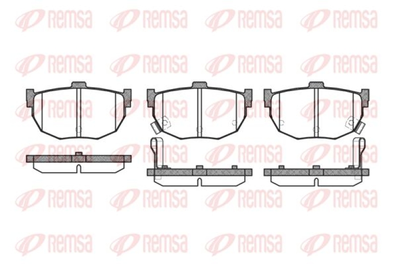 REMSA Brake Pad Set, disc brake