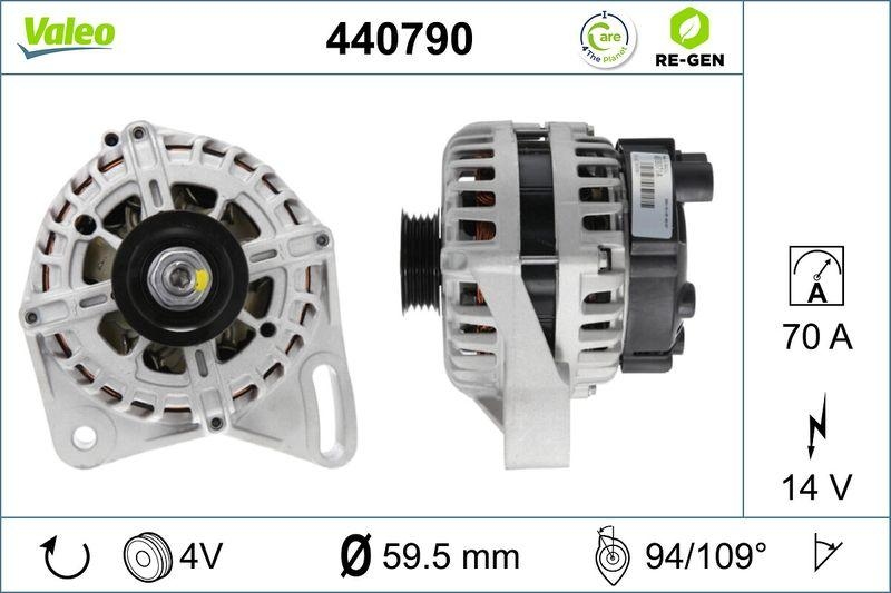 VALEO Alternator VALEO RE-GEN REMANUFACTURED