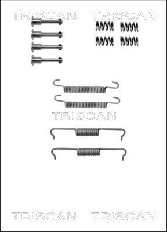 TRISCAN Accessory Kit, parking brake shoes