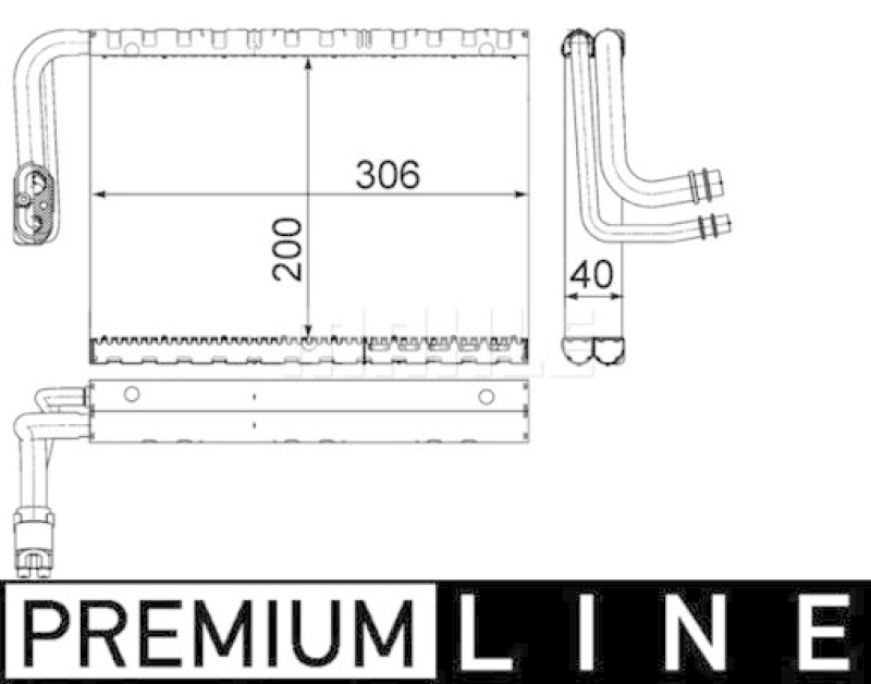 MAHLE Evaporator, air conditioning BEHR *** PREMIUM LINE ***