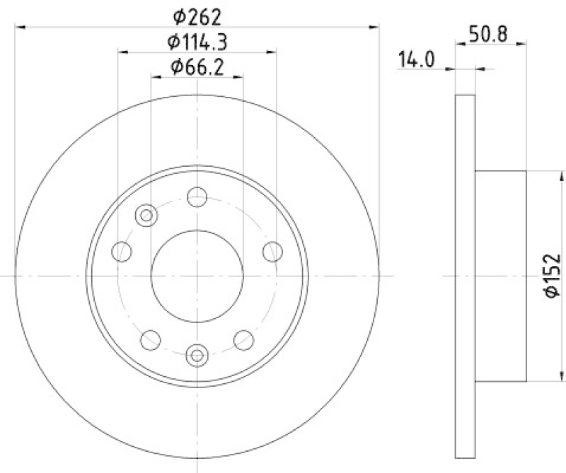 2x MINTEX Bremsscheibe