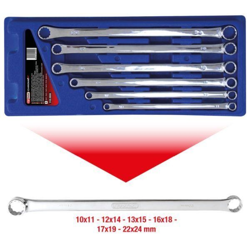 KS TOOLS Double Ring Spanner Set