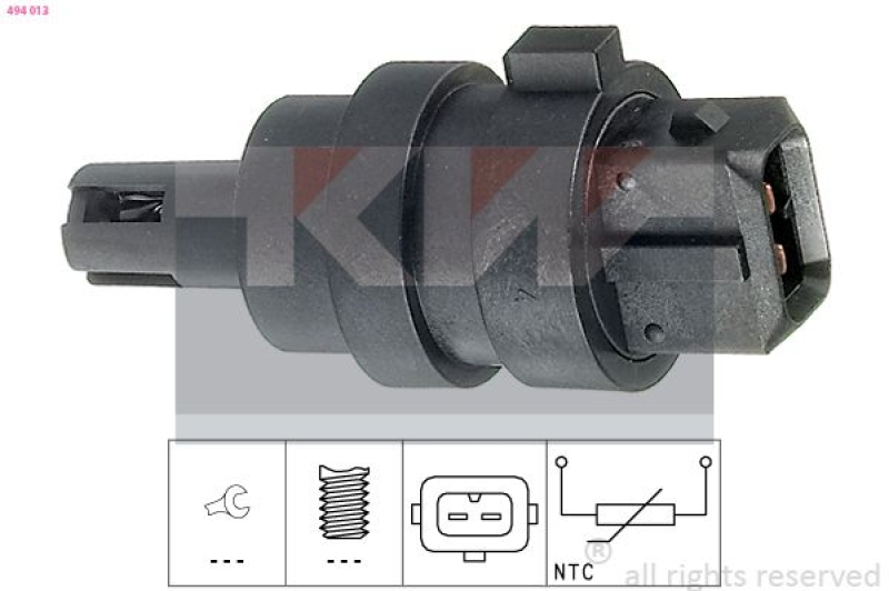 KW Sensor, Ansauglufttemperatur Made in Italy - OE Equivalent