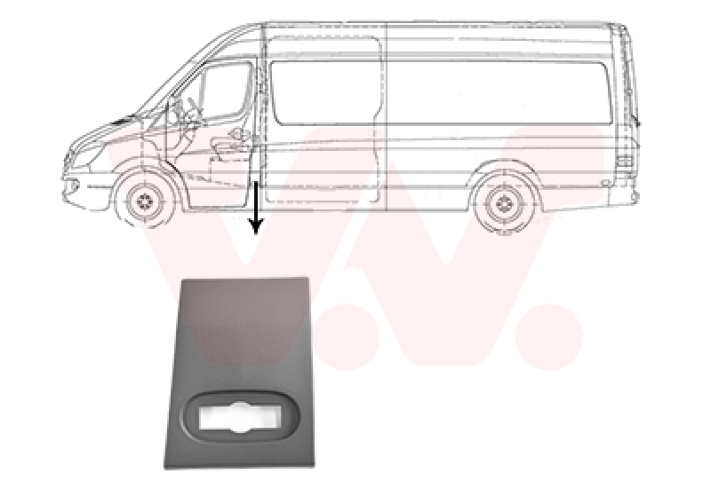 VAN WEZEL Trim/Protection Strip, side panel