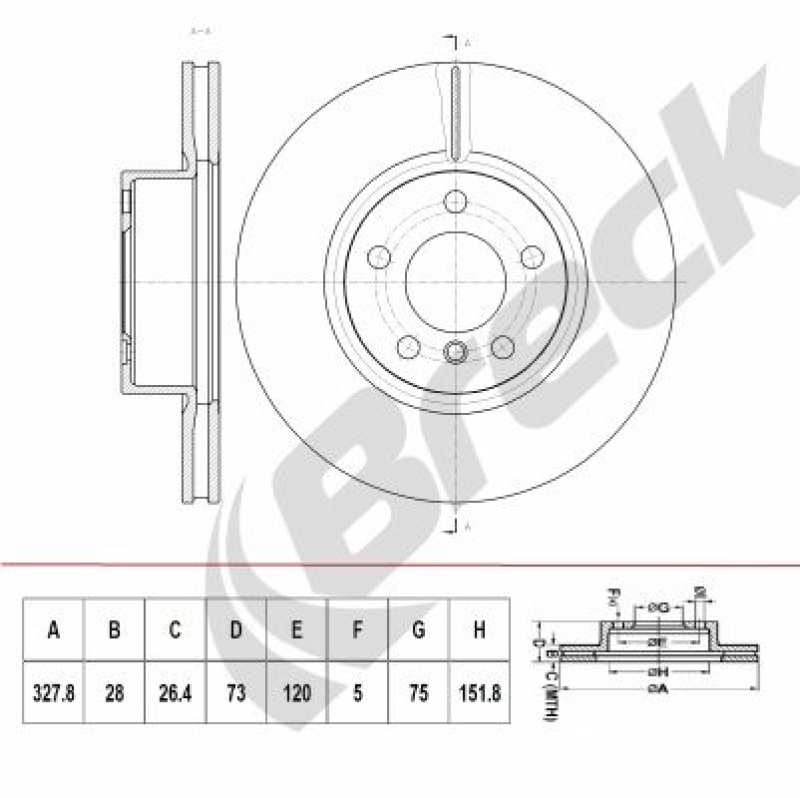 2x BRECK Brake Disc