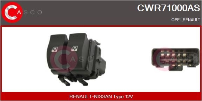 CASCO Switch, window regulator