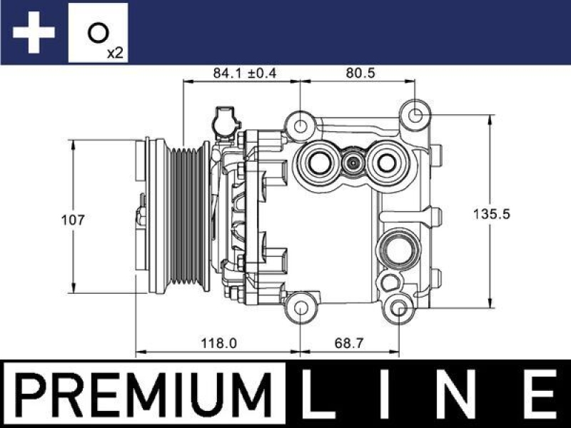 MAHLE Kompressor, Klimaanlage BEHR *** PREMIUM LINE ***