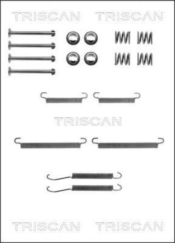 TRISCAN Accessory Kit, parking brake shoes