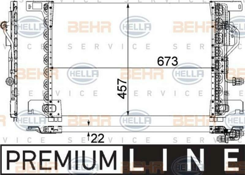 HELLA Kondensator, Klimaanlage BEHR HELLA SERVICE *** PREMIUM LINE ***