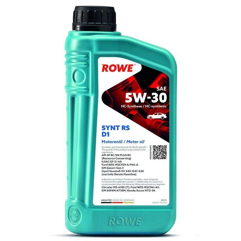 ROWE Motoröl 1L Liter HIGHTEC SYNT RS D1 SAE 5W-30