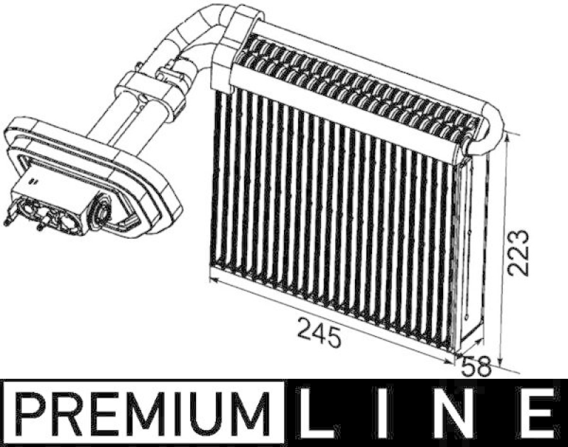 MAHLE Evaporator, air conditioning PREMIUM LINE