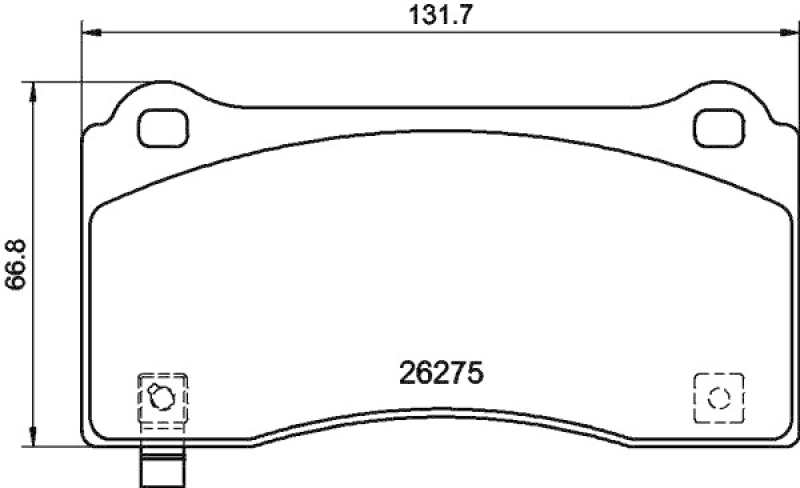 HELLA Brake Pad Set, disc brake