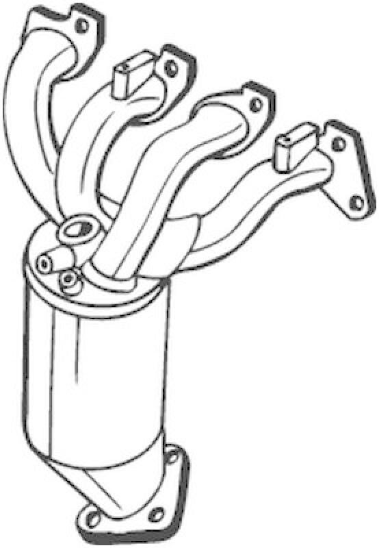 BOSAL Catalytic Converter with Ecolabel "Blue Angel"