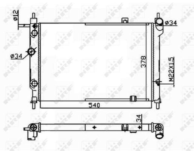 NRF Radiator, engine cooling