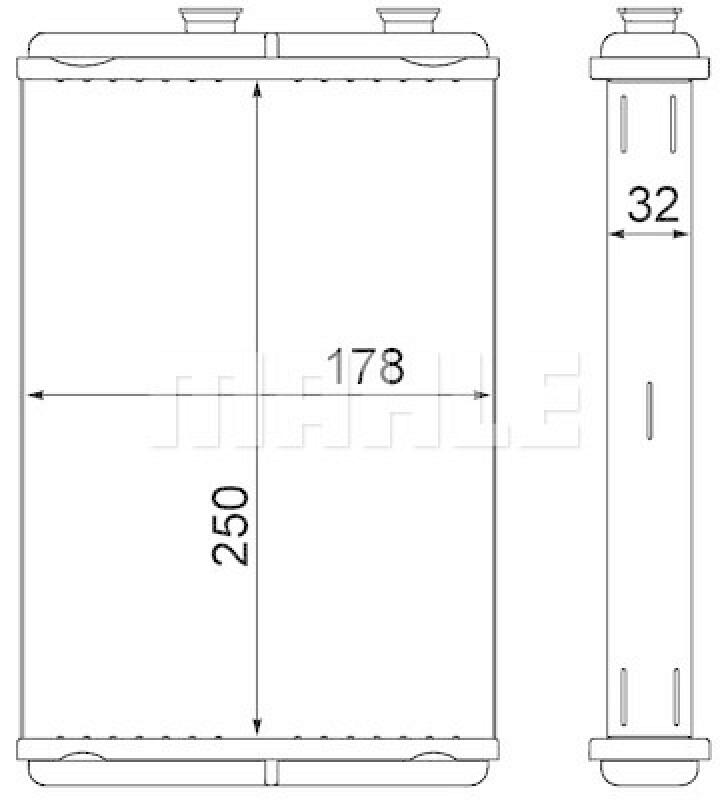 MAHLE Wärmetauscher, Innenraumheizung BEHR