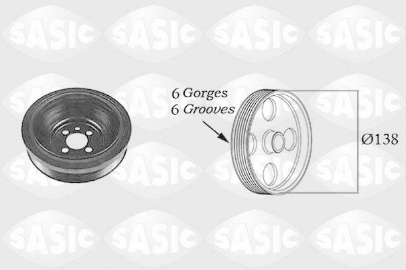 SASIC Belt Pulley, crankshaft