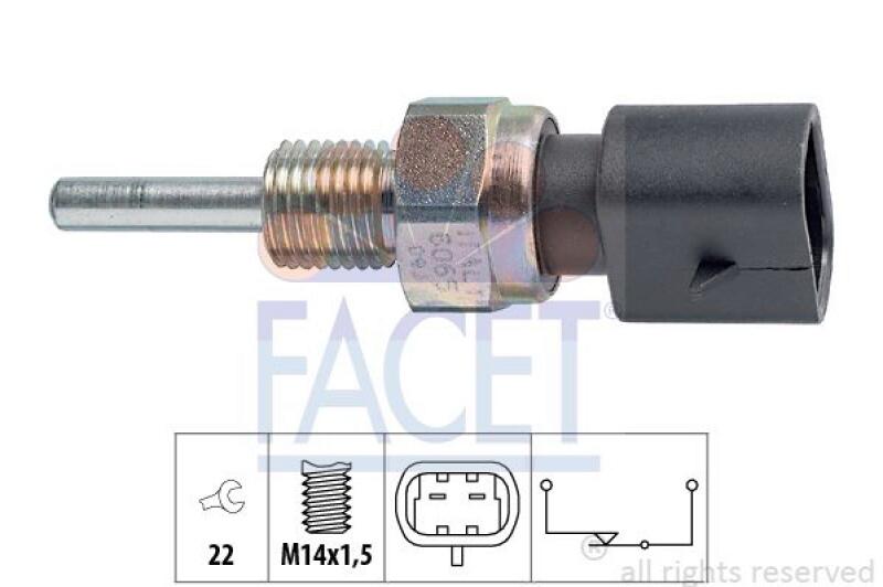 FACET Switch, reverse light Made in Italy - OE Equivalent