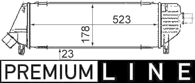 MAHLE Ladeluftkühler BEHR *** PREMIUM LINE ***